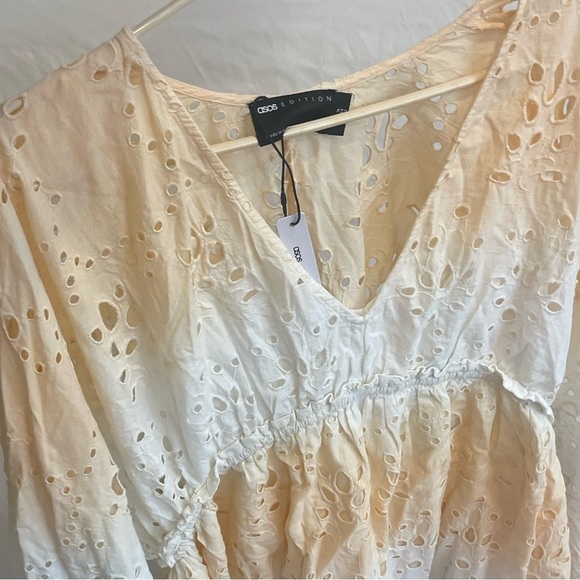 ASOS EDITION OMBRE MINI DRESS WITH GATHERED WAIST-MULTI Size 12 NWT - Picture 6 of 11